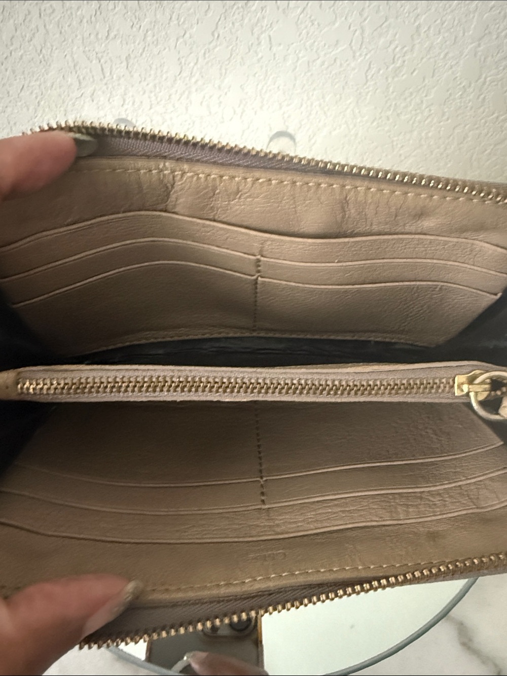 Chloé Marcie taupe zip-around wallet - Picture 7 of 8